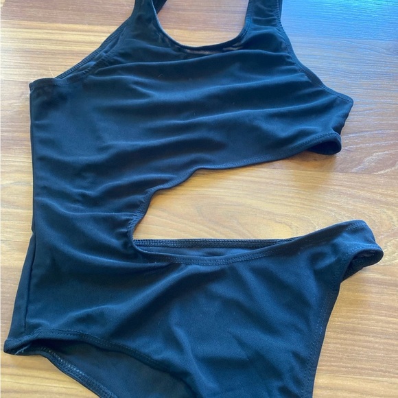 Tan Through One Piece Swimsuit - Picture 2 of 9